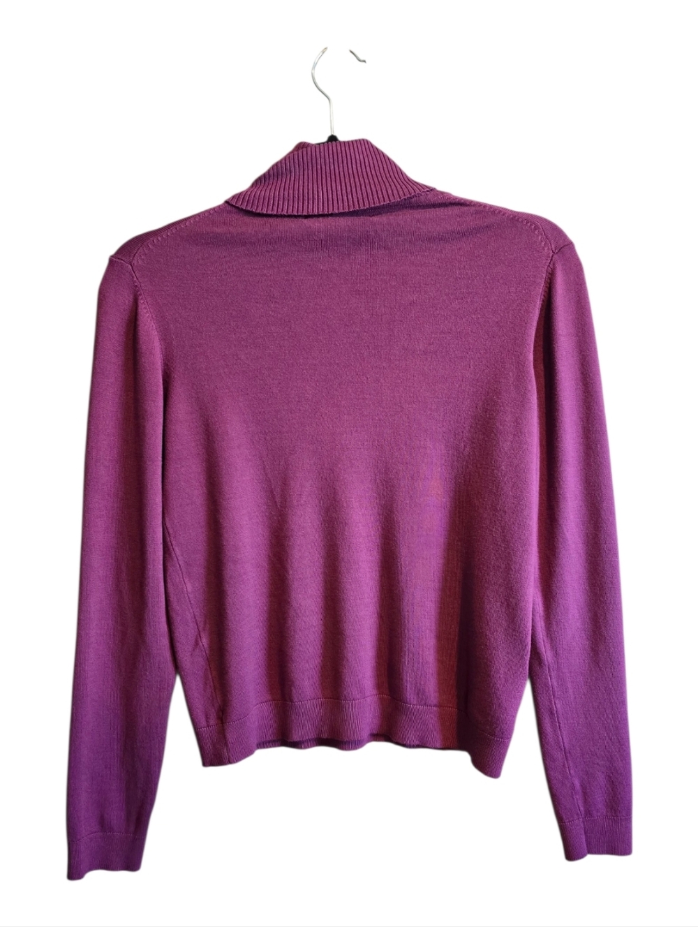 Mango Turtleneck Sweater Burgundy Long Sleeve Size - Picture 3 of 6